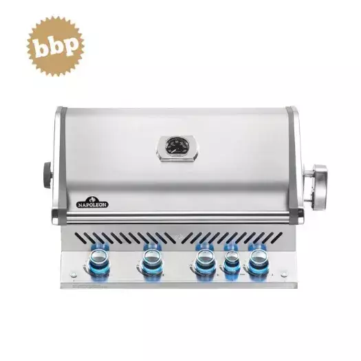 BARBACOA NAPOLEON PRESTIGE PRO 500 PARA ENCASTAR CON QUEMADOR INFRARROJO TRASERO - INOX