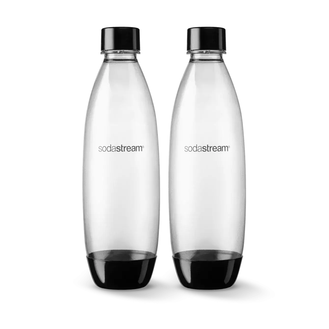 Soda Stream botella reutilizable Fuse 1L Negro Twin Pack